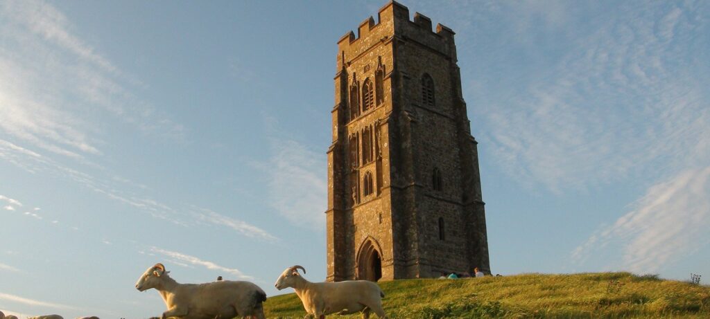 Glastonbury Tor across the land